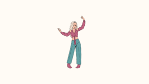 踊る女性